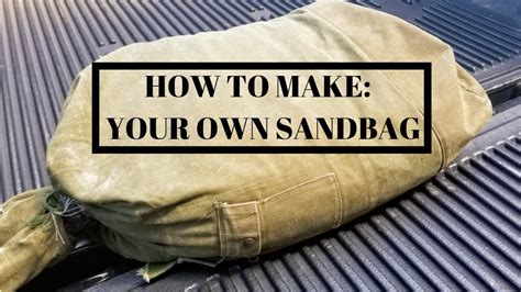 how to make fake sand bags